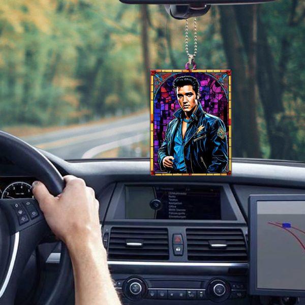 Elvis Presley Custom Shape 1-sided Acrylic Car Ornament - GNE 1255.2