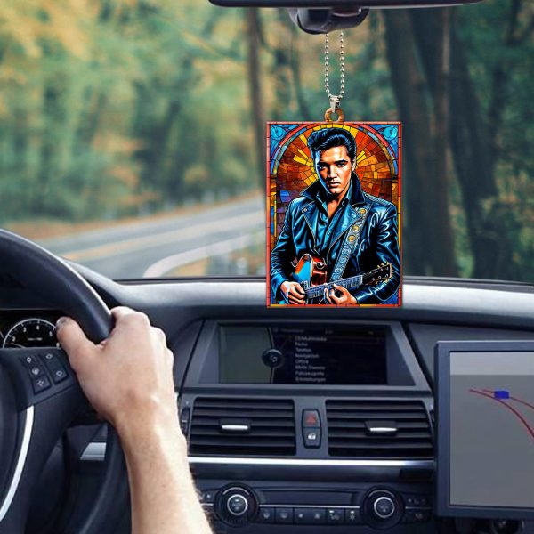 Elvis Presley Custom Shape 1-sided Acrylic Car Ornament - GNE 1255.3