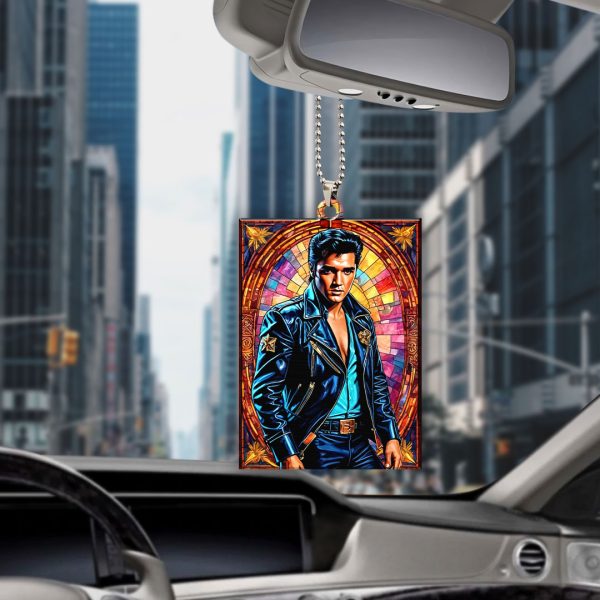 Elvis Presley Custom Shape 1-sided Acrylic Car Ornament - GNE 1255.5