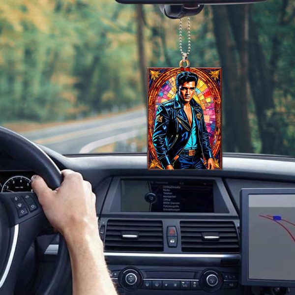 Elvis Presley Custom Shape 1-sided Acrylic Car Ornament - GNE 1255.5