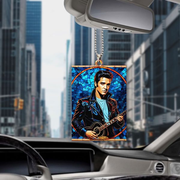 Elvis Presley Custom Shape 1-sided Acrylic Car Ornament - GNE 1255.6