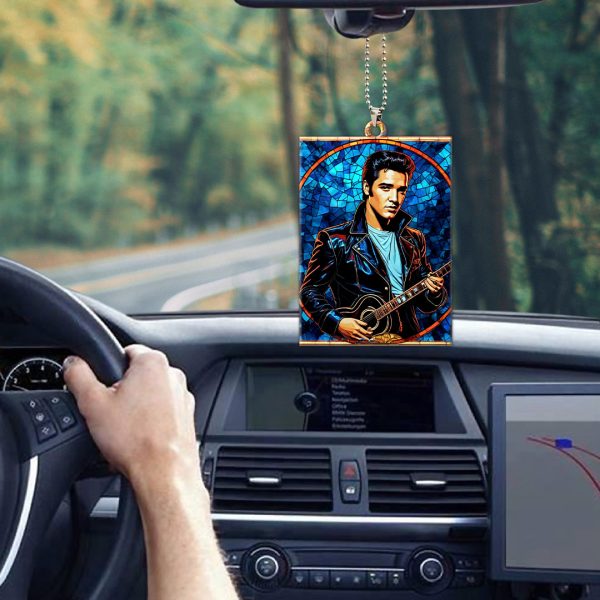 Elvis Presley Custom Shape 1-sided Acrylic Car Ornament - GNE 1255.6