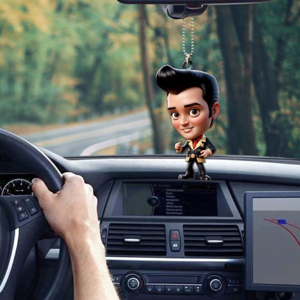 Elvis Presley Custom Shape 1-sided Acrylic Car Ornament - GNE 1276.1