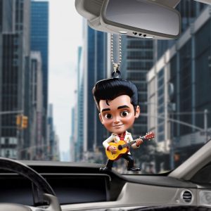 6PCS Elvis Presley Custom Shape 1-sided Acrylic Car Ornament - GNE 1276
