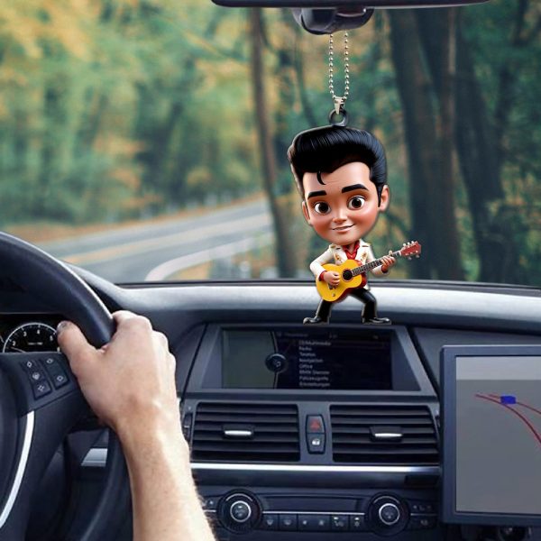 Elvis Presley Custom Shape 1-sided Acrylic Car Ornament - GNE 1276.2