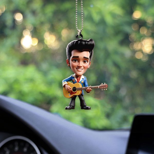 Elvis Presley Custom Shape 1-sided Acrylic Car Ornament - GNE 1276.3