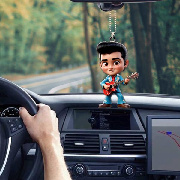 Elvis Presley Custom Shape 1-sided Acrylic Car Ornament - GNE 1276.4