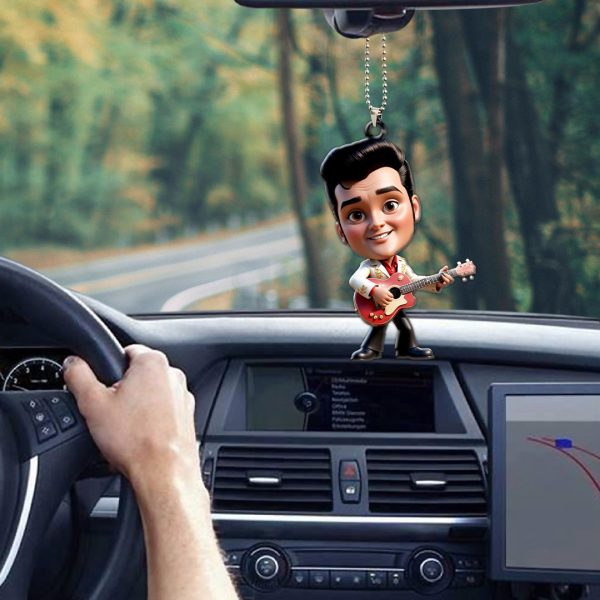 Elvis Presley Custom Shape 1-sided Acrylic Car Ornament - GNE 1276.6