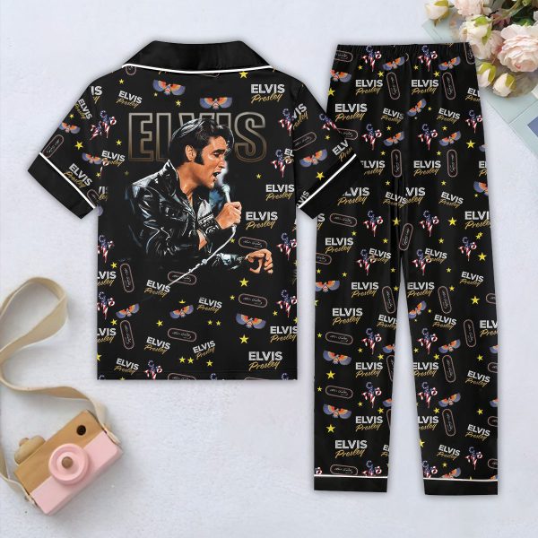 Elvis Presley Women Short Sleeve Pajamas Set - HOATT 6055
