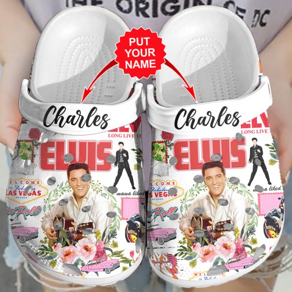 Personalized Elvis Presley Custom Crocs - VANDH 3334