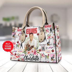 Personalized Elvis Presley Leather HandBag - VANDH 3349