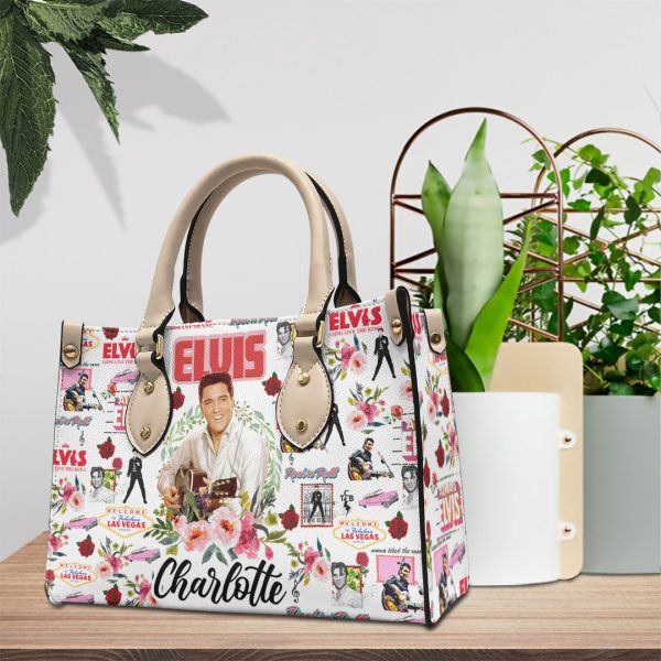 Personalized Elvis Presley Leather HandBag - VANDH 3349