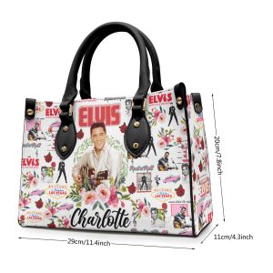 Personalized Elvis Presley Leather HandBag - VANDH 3349