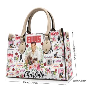 Personalized Elvis Presley Leather HandBag - VANDH 3349