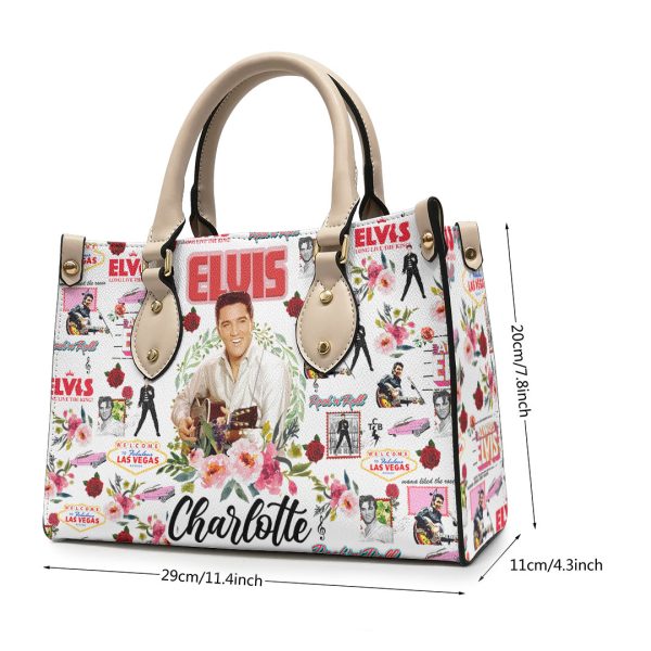 Personalized Elvis Presley Leather HandBag - VANDH 3349