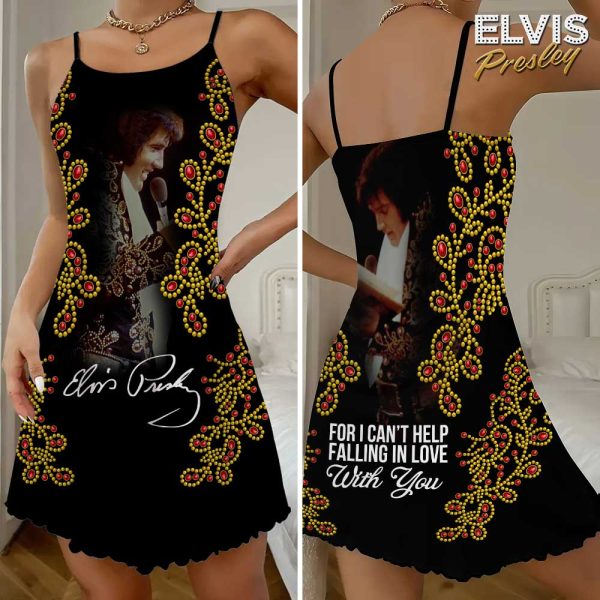 Elvis Presley 3D Strappy Swing Dress - VANDH 3292