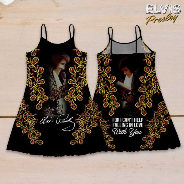 Elvis Presley 3D Strappy Swing Dress - VANDH 3292