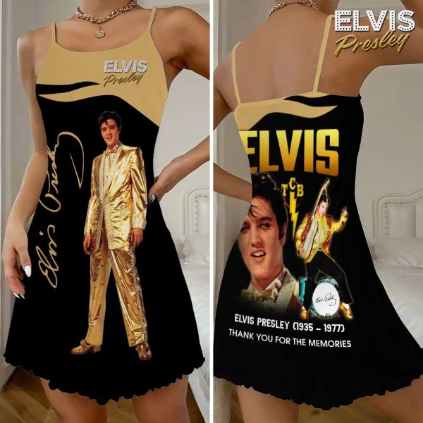 Elvis Presley 3D Strappy Swing Dress - VANDH 3296