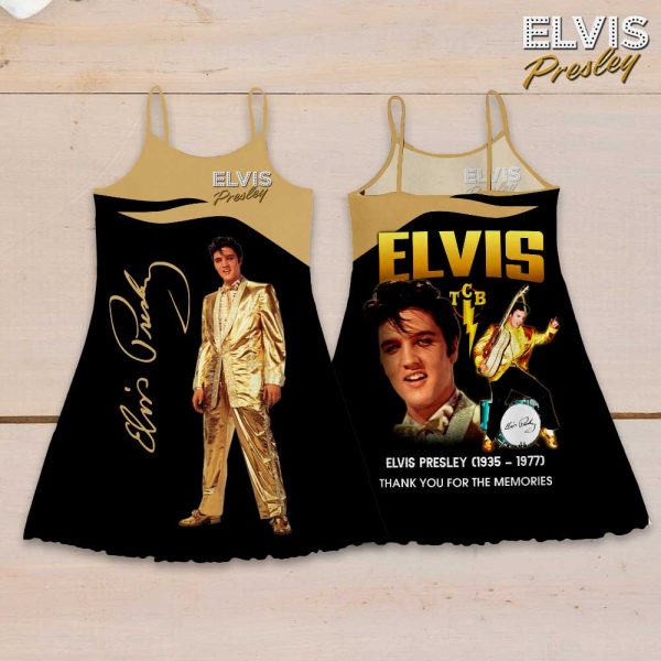 Elvis Presley 3D Strappy Swing Dress - VANDH 3296