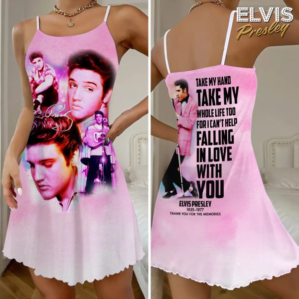 Elvis Presley 3D Strappy Swing Dress - VANDH 3299