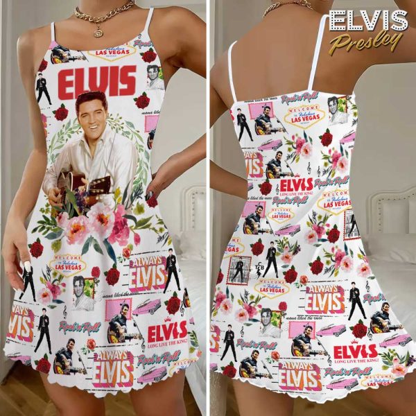 Elvis Presley 3D Strappy Swing Dress - VANDH 3347