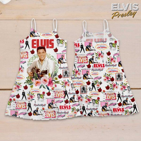 Elvis Presley 3D Strappy Swing Dress - VANDH 3347
