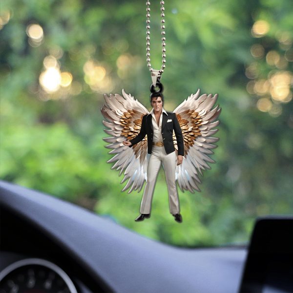 Elvis Presley Custom Shape 2-sided Acrylic Car Ornament - HOATT 5859