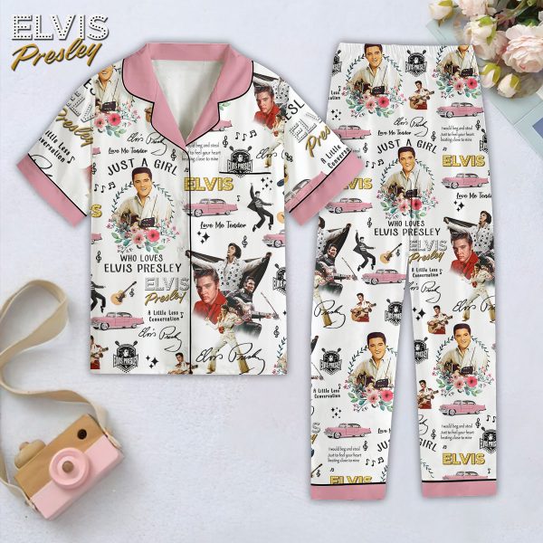 Elvis Presley Women Short Sleeve Pajamas Set - HOATT 6074