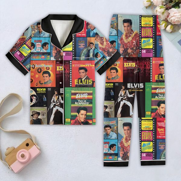 Elvis Presley Women Short Sleeve Pajamas Set - HOATT 6096