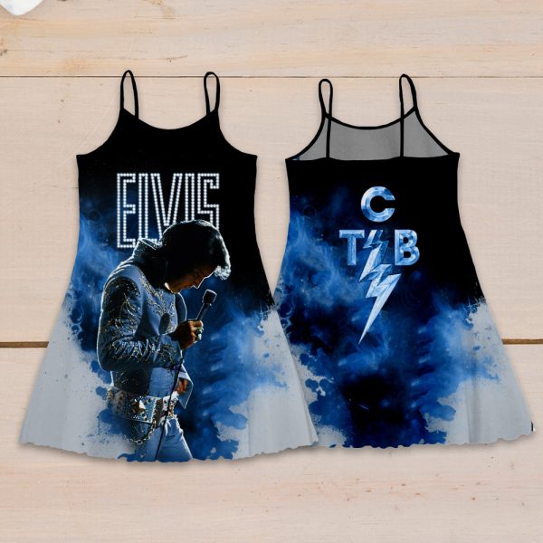 Elvis Presley 3D Strappy Swing Dress - GNE 1030