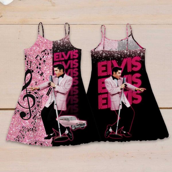 Elvis Presley 3D Strappy Swing Dress - GNE 1114