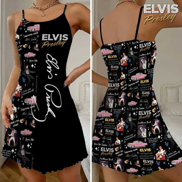 Elvis Presley 3D Strappy Swing Dress - GNE 1115