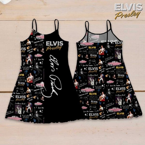 Elvis Presley 3D Strappy Swing Dress - GNE 1115