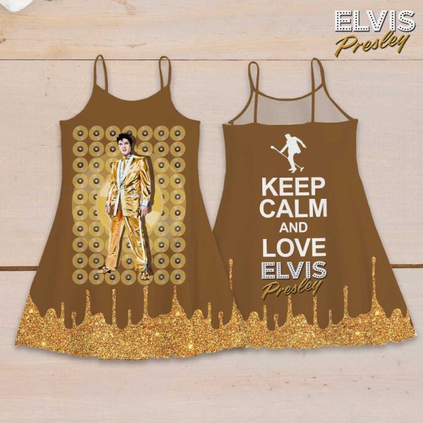 Elvis Presley 3D Strappy Swing Dress - GNE 1116
