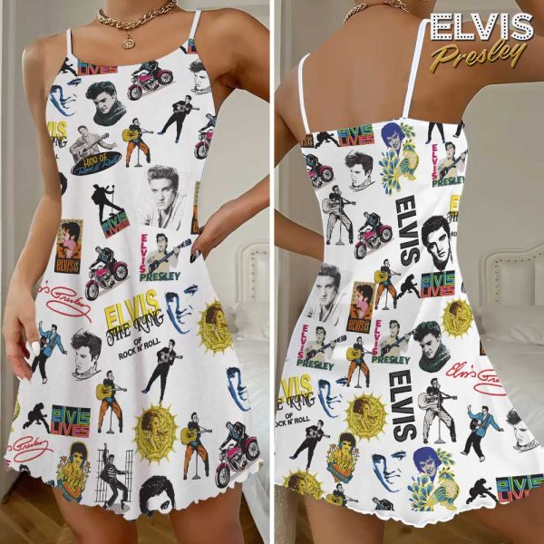 Elvis Presley 3D Strappy Swing Dress - GNE 1228
