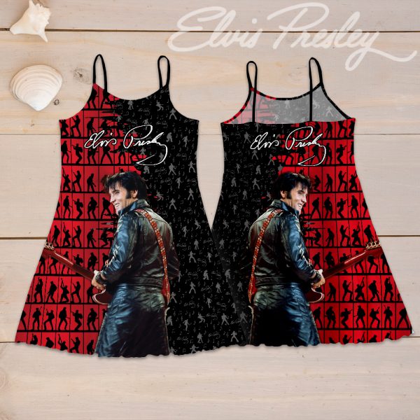 Elvis Presley 3D Strappy Swing Dress - HOATT 5873