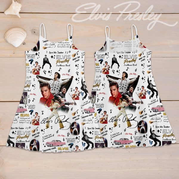 Elvis Presley 3D Strappy Swing Dress - HOATT 5880
