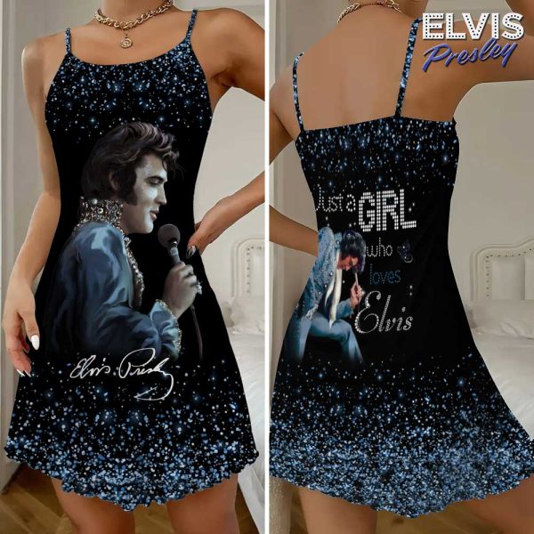 Elvis Presley 3D Strappy Swing Dress - HOATT 5948