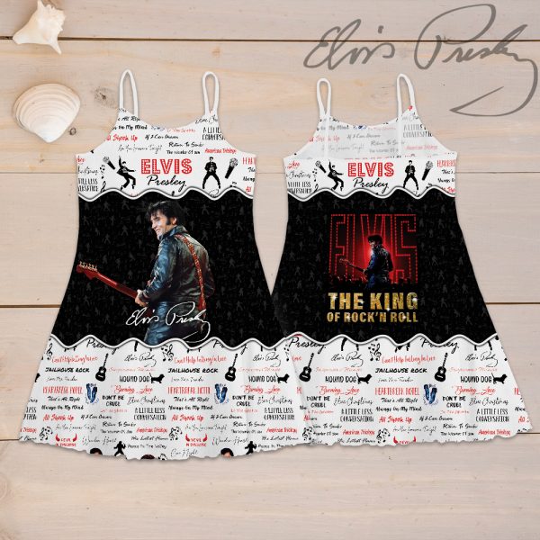 Elvis Presley 3D Strappy Swing Dress - HOATT 5949
