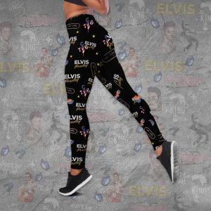 Elvis Presley Hollow Tank Top Leggings - TANTN 7642