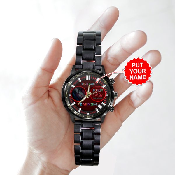 Personalized Eminem Black Stainless Steel Watch - HOATT 5934