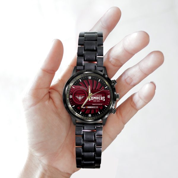 Essendon FC Black Stainless Steel Watch - MAITM 7913