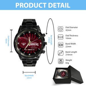 Essendon FC Black Stainless Steel Watch - MAITM 7913