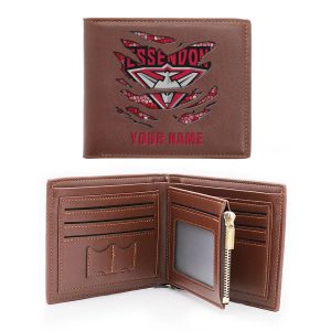 Personalized Essendon FC 2D Printed Wallet - MAITM 7844