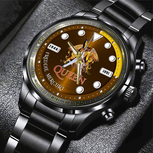 Freddie Mercury Black Stainless Steel Watch - MAITM 7877