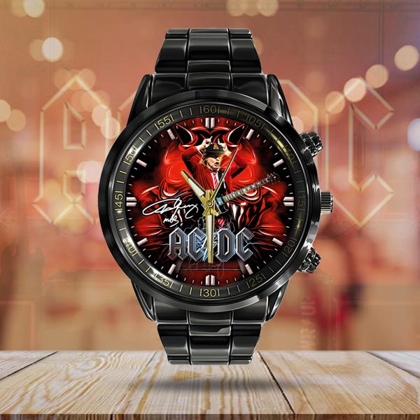 Rock Music Black Stainless Steel Watch - GNE 969