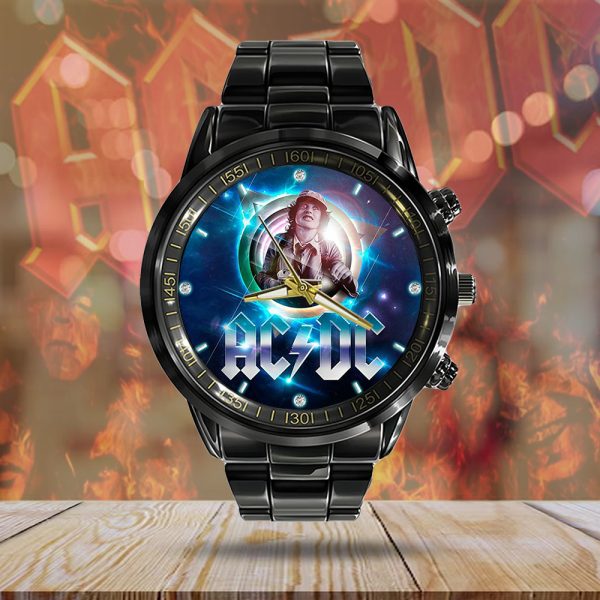 Rock Music x Angus Young Black Stainless Steel Watch - GNE 971