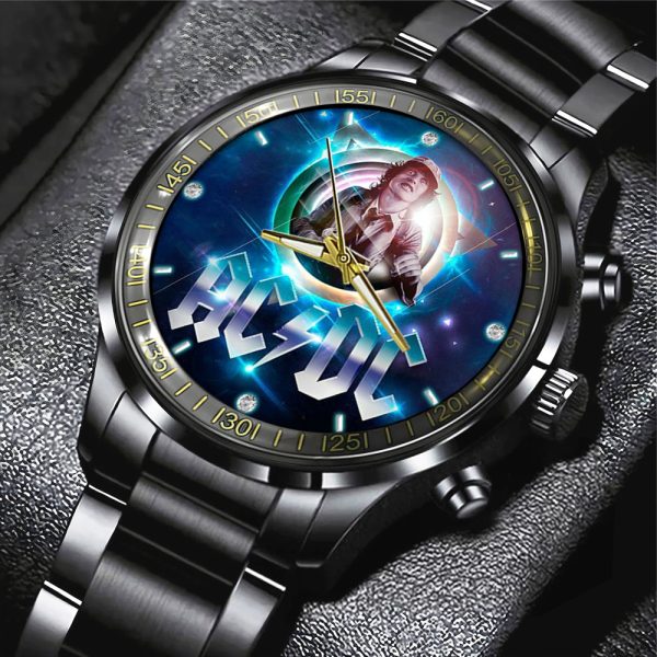 Rock Music x Angus Young Black Stainless Steel Watch - GNE 971