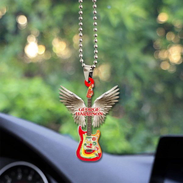 George Harrison Custom Shape 2-sided Acrylic Car Ornament - TANTN 7930