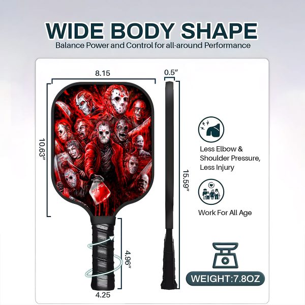 Horror Movies Custom Pickleball Paddle - GNE 901